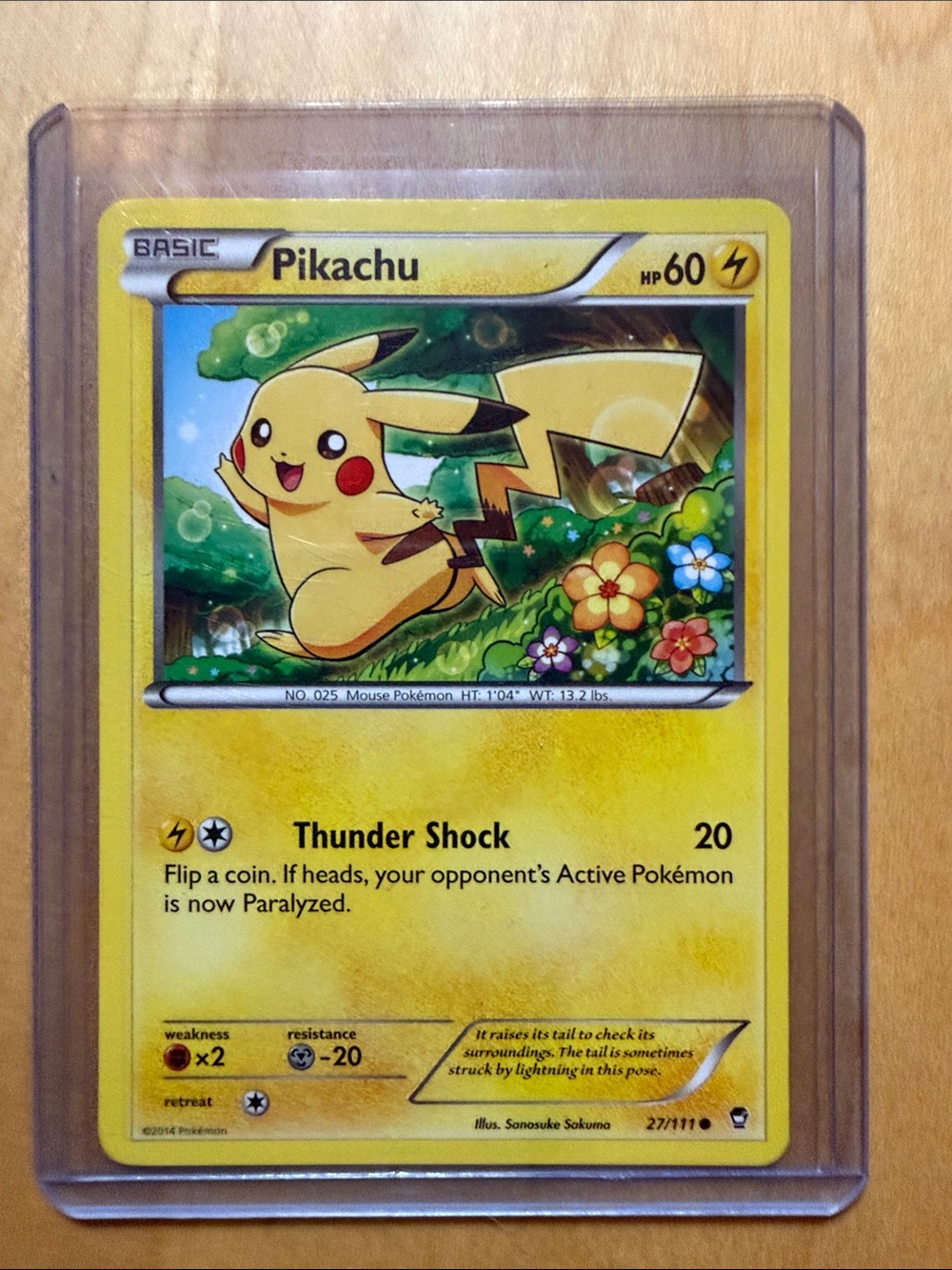 Pokemon Pikachu Yellow Trading Card